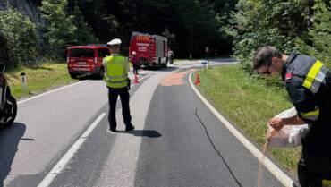 Ölspur führt zu Motorradsturz 